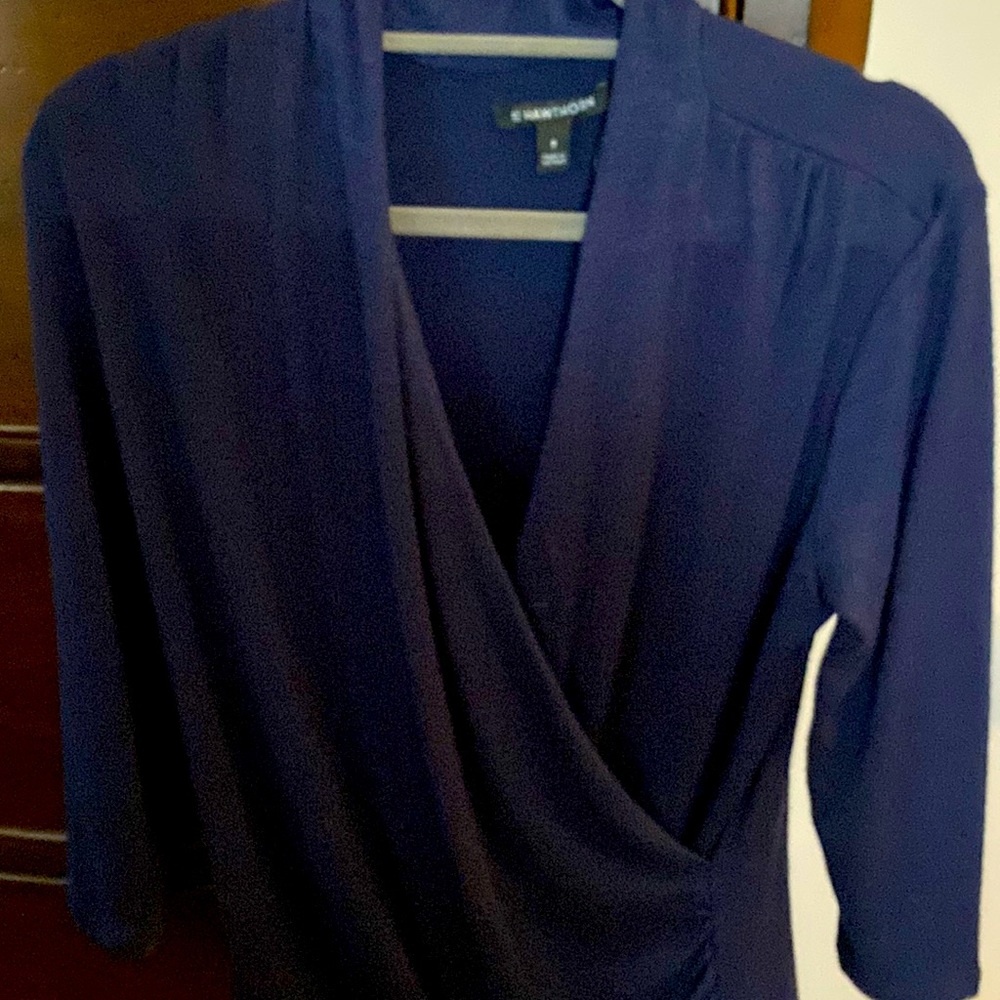 Blue vneck sweater